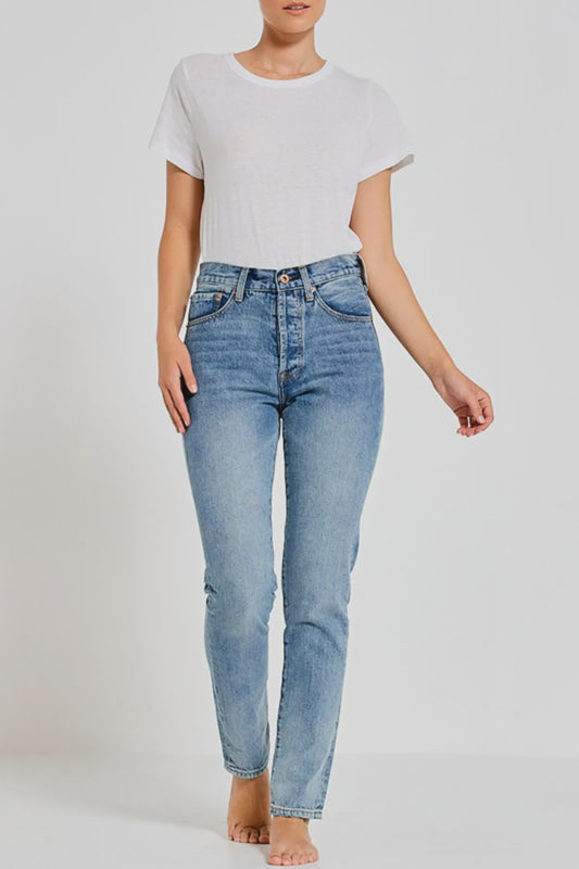 Slim mum jeans - Vintage blue