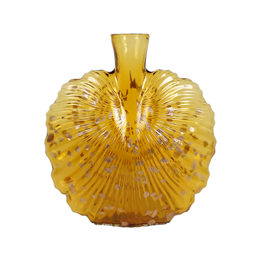 Large glass amber bottle - Wide