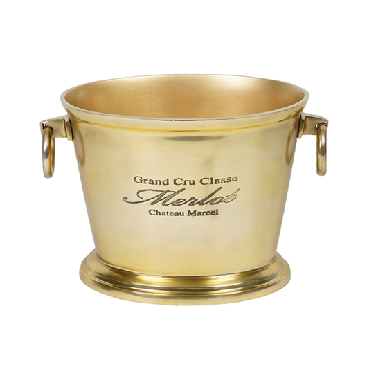 Gold Oval Champagne Bucket