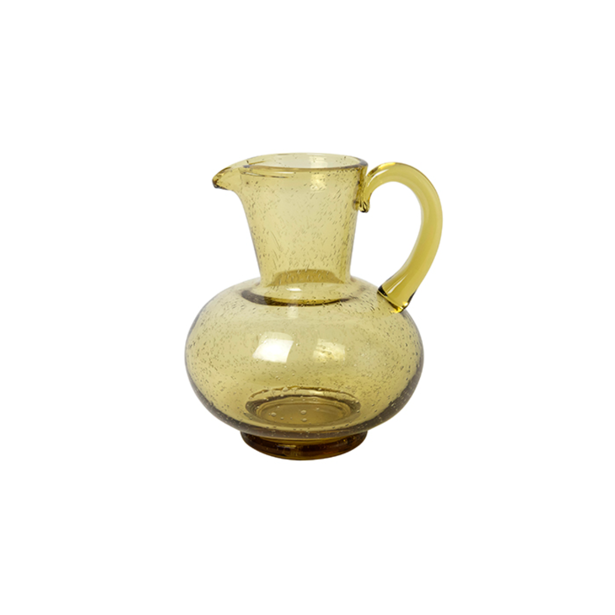 Glass Amber Pitcher/Vase